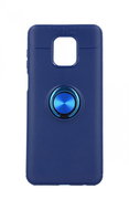 TopQ Xiaomi Redmi Note 9 Pro silicone blue with blue ring 63428 - Phone Cover