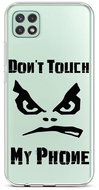 TopQ Samsung A22 5G silicone Don't Touch transparent 65147 - Phone Cover