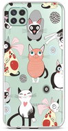 TopQ Samsung A22 5G silicone Cats 2 65099 - Phone Cover