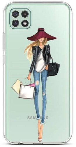 TopQ Samsung A22 5G silicone Lady 2 65064 - Phone Cover - Main image