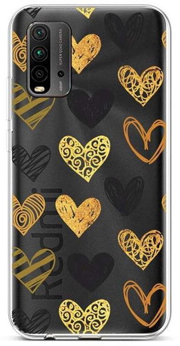 TopQ Xiaomi Redmi 9T Silicone Heart 65120 - Phone Cover - Main image