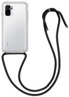 TopQ Xiaomi Redmi Note 10 silicone with black cord transparent 61227 - Phone Cover