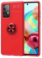TopQ Samsung A52 silicone red with red ring 57491 - Phone Cover