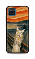 TopQ Samsung A12 silicone Scared Cat 56761 - Phone Cover