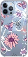 TopQ iPhone 13 Pro Max Silicone Flowers 65295 - Phone Cover