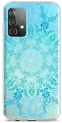 TopQ Samsung A52 silicone Blue Mandala 57388 - Phone Cover - Main image