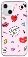 TopQ iPhone 13 mini silicone Happy Day 64689 - Phone Cover