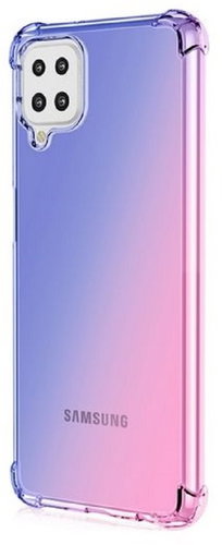 TopQ Samsung A12 silicone Shock iridescent blue-pink 56665 - Phone Cover - Main image