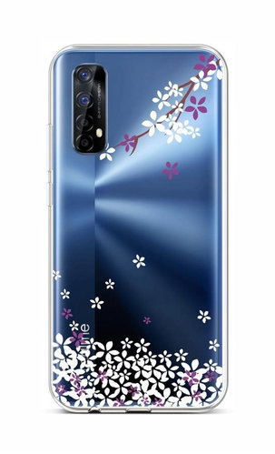 TopQ Realme 7 silicone sakura flowers 55039 - Phone Cover - Main image
