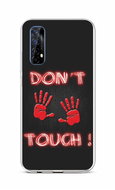 TopQ Realme 7 silicone Don't Touch Red 55038 - Phone Cover