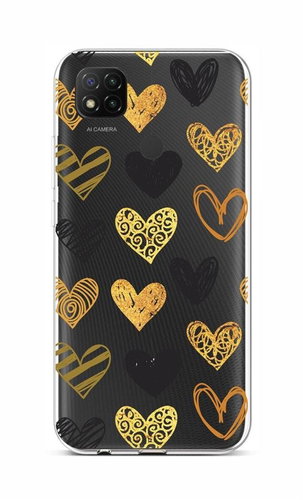 TopQ Xiaomi Redmi 9C Silicone Heart 53197 - Phone Cover - Main image