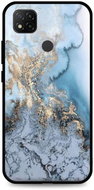 TopQ LUXURY Xiaomi Redmi 9C solid Marble Blue 53104 - Phone Cover