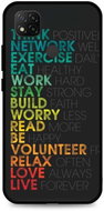TopQ LUXURY Xiaomi Redmi 9C solid Words 53101 - Phone Cover