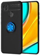 TopQ Xiaomi Redmi 9C silicone black with blue ring 52765 - Phone Cover