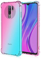 TopQ Xiaomi Redmi 9 Silicone Shock Rainbow Mint Pink 52761 - Phone Cover