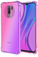TopQ Xiaomi Redmi 9 silicone Shock rainbow pink-purple 52759 - Phone Cover