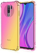 TopQ Xiaomi Redmi 9 silicone Shock rainbow pink-yellow 52758 - Phone Cover