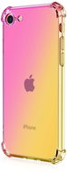 TopQ iPhone SE 2020 silicone Shock rainbow pink-yellow 49625 - Phone Cover
