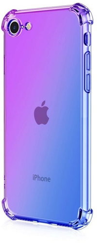 TopQ iPhone SE 2020 silicone Shock iridescent purple-blue 49624 - Phone Cover - Main image