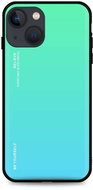 TopQ LUXURY iPhone 13 mini solid rainbow green 64770 - Phone Cover