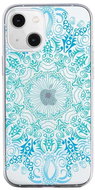 TopQ iPhone 13 mini silicone Blue Mandala 64719 - Phone Cover