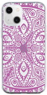 TopQ iPhone 13 mini silicone Violet Mandala 64704 - Phone Cover