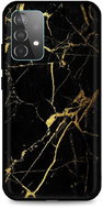 TopQ LUXURY Samsung A52 solid Marble black-gold 57694 - Phone Cover