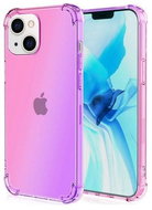 TopQ iPhone 13 Silicone Shock Rainbow Pink Purple 65330 - Phone Cover
