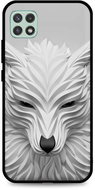 TopQ LUXURY Samsung A22 5G solid White Wolf 65326 - Phone Cover