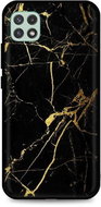 TopQ LUXURY Samsung A22 5G solid Marble black-gold 65320 - Phone Cover