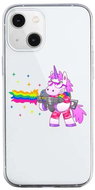 TopQ iPhone 13 mini silicone Rainbow Gun 64739 - Phone Cover