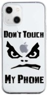 TopQ iPhone 13 mini silicone Don't Touch transparent 64733 - Phone Cover