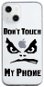 TopQ iPhone 13 mini silikón Don't Touch priehľadný 64733 - Kryt na mobil
