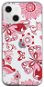 TopQ iPhone 13 mini silicone Pink Butterfly 64730 - Phone Cover