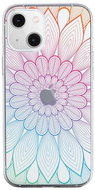 TopQ iPhone 13 mini silicone Rainbow Mandala 64727 - Phone Cover