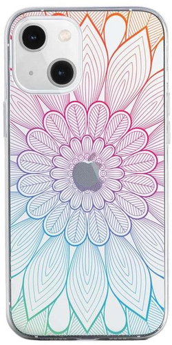 TopQ iPhone 13 mini silicone Rainbow Mandala 64727 - Phone Cover - Main image