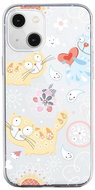 TopQ iPhone 13 mini silicone Happy Cats 64717 - Phone Cover