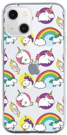 TopQ iPhone 13 mini silicone Chunky Unicorns 64702 - Phone Cover