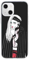 TopQ iPhone 13 mini silicone Dark Girl 64683 - Phone Cover