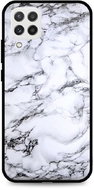 TopQ LUXURY Samsung A22 solid Marble White 65354 - Phone Cover