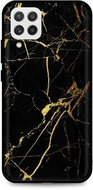 TopQ LUXURY Samsung A22 solid Marble black-gold 65337 - Phone Cover