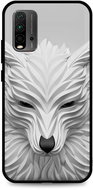 TopQ LUXURY Xiaomi Redmi 9T Hard White Wolf 65360 - Phone Cover