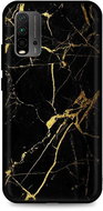 TopQ LUXURY Xiaomi Redmi 9T solid Marble black-gold 65358 - Phone Cover