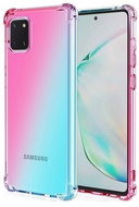 TopQ Samsung A22 5G Silicone Shock Rainbow Mint Pink 65527 - Phone Cover