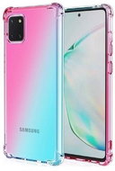 TopQ Samsung A22 5G silicone Shock iridescent blue-pink 65513 - Phone Cover