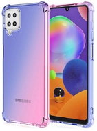 TopQ Samsung A22 silicone Shock iridescent blue-pink 65507 - Phone Cover