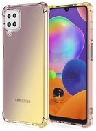 TopQ Samsung A22 silicone Shock rainbow purple-yellow 65495 - Phone Cover