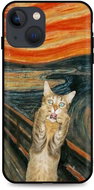 TopQ iPhone 13 mini Silicone Scared Cat 65477 - Phone Cover