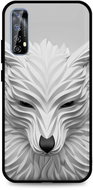 TopQ LUXURY Realme 7 Hard White Wolf 62013 - Phone Cover