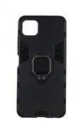 TopQ Samsung A22 5G durable black with ring 60322 - Phone Cover